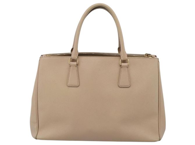 Borsa a mano PRADA Galleria Saffiano 2way Beige Gold Auth 204152A D'oro - vista 2