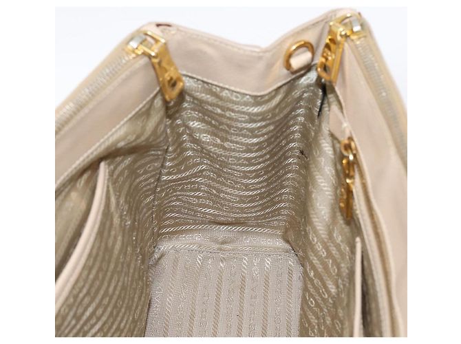 Borsa a mano PRADA Galleria Saffiano 2way Beige Gold Auth 204152A D'oro - vista 22