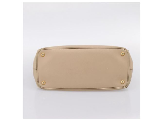 Borsa a mano PRADA Galleria Saffiano 2way Beige Gold Auth 204152A D'oro - vista 5