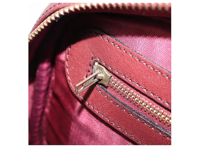 Bolso de hombro CARTIER Must Line de piel Bordeaux Gold Auth 201374 Dorado Burdeos - vista 24