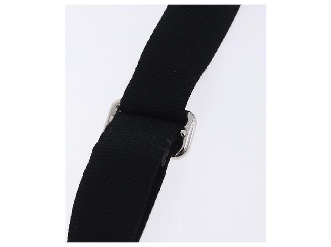 Borsa a tracolla GUCCI GG Emboss in pelle nera e argento 406410 Auth 200726 Nero - vista 11