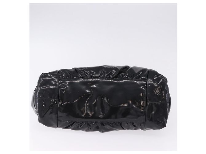 Borsa GUCCI Histeria Patent Black 197020 Auth ka6264 Nero - vista 11