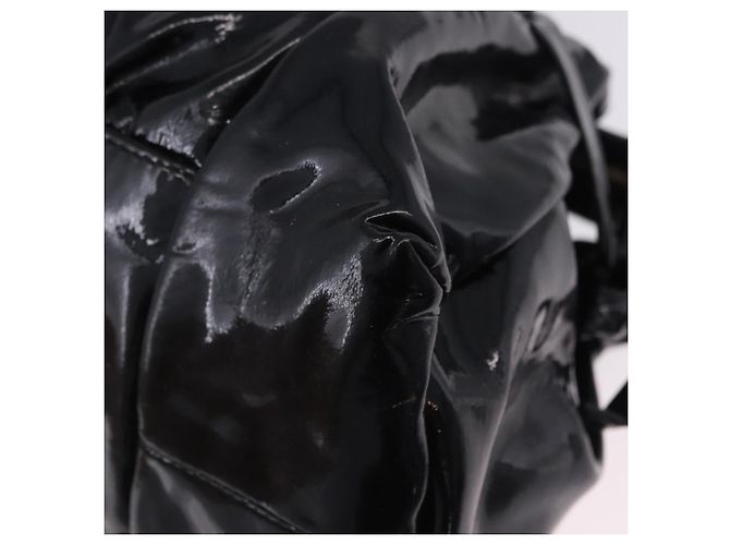 Borsa GUCCI Histeria Patent Black 197020 Auth ka6264 Nero - vista 14
