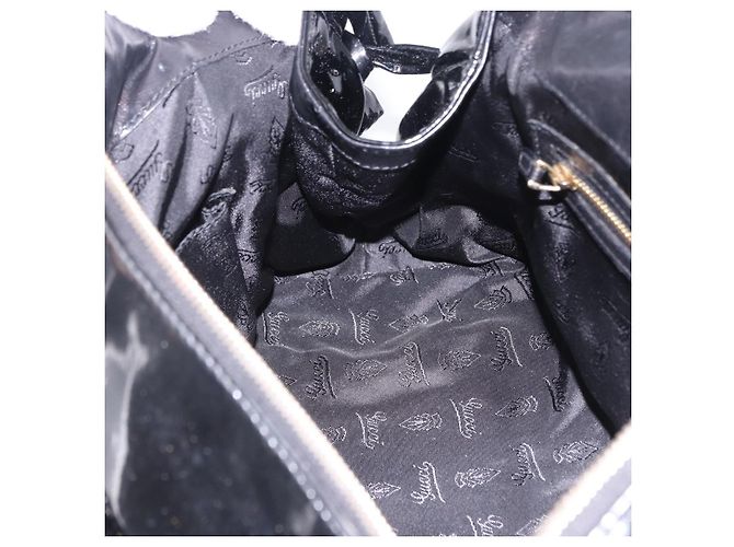 Borsa GUCCI Histeria Patent Black 197020 Auth ka6264 Nero - vista 22