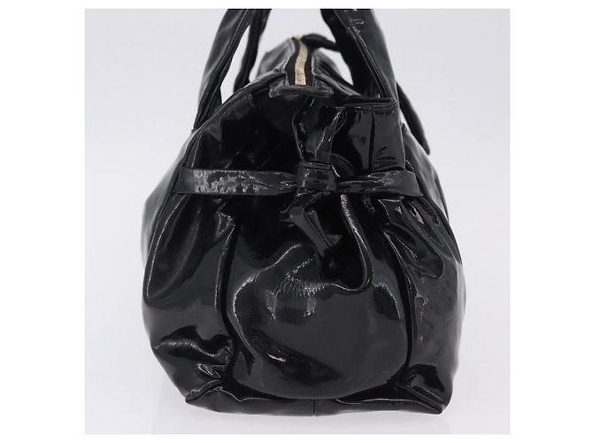 Borsa GUCCI Histeria Patent Black 197020 Auth ka6264 Nero - vista 4