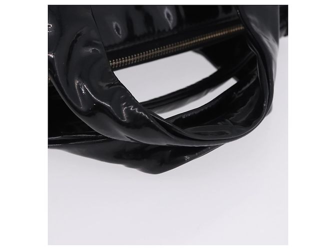 Borsa GUCCI Histeria Patent Black 197020 Auth ka6264 Nero - vista 7