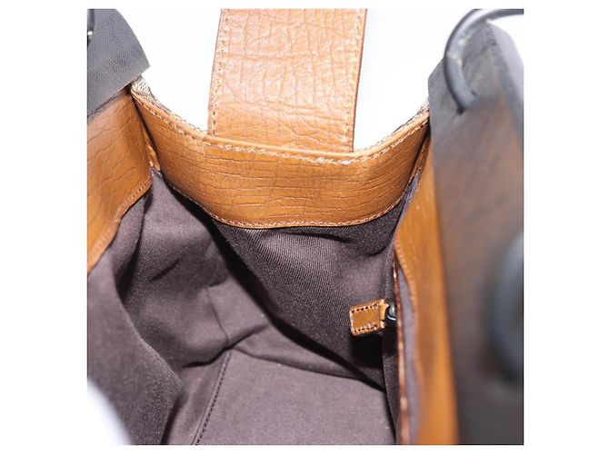 Borsa a mano GUCCI GG Canvas con manico in legno Beige 112683 Auth 203883V - vista 18