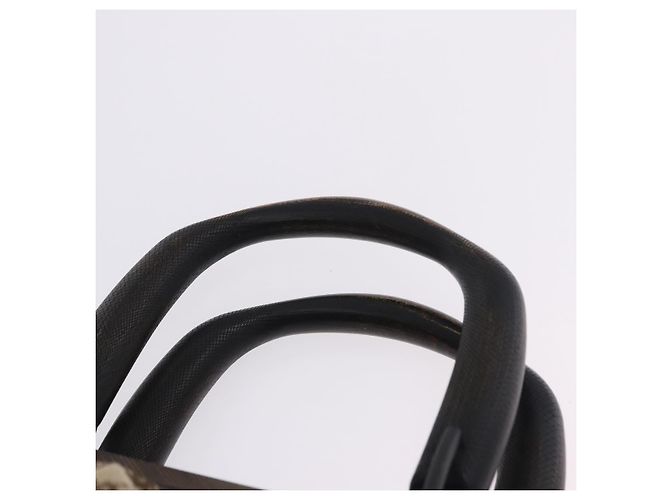 Borsa a mano GUCCI GG Canvas con manico in legno Beige 112683 Auth 203883V - vista 8