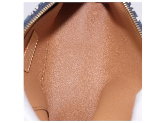 LOUIS VUITTON SINCE1854 Pochette Cosmetic PM Canvas Blue M80307 LV Auth ar14227M - vista 10
