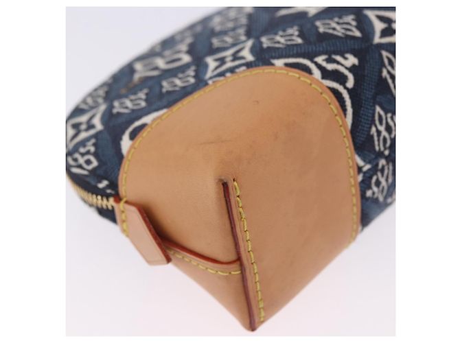 LOUIS VUITTON SINCE1854 Pochette Cosmetic PM Canvas Blue M80307 LV Auth ar14227M - vista 14
