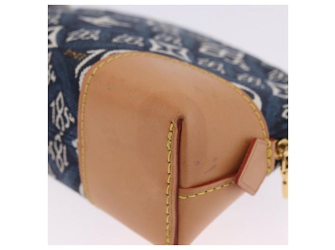 LOUIS VUITTON SINCE1854 Pochette Cosmetic PM Canvas Blue M80307 LV Auth ar14227M - vista 15