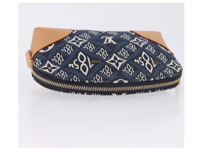 LOUIS VUITTON SINCE1854 Pochette Cosmetic PM Canvas Blue M80307 LV Auth ar14227M - vista 3