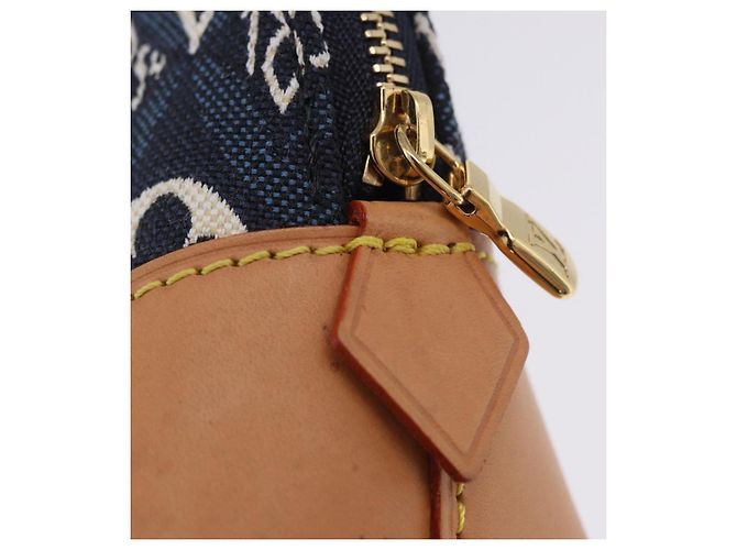 LOUIS VUITTON SINCE1854 Pochette Cosmetic PM Canvas Blue M80307 LV Auth ar14227M - vista 8