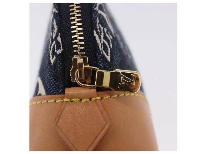 LOUIS VUITTON SINCE1854 Pochette Cosmetic PM Canvas Blue M80307 LV Auth ar14227M - vista 9