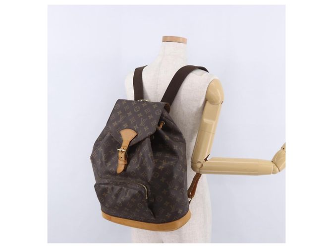 LOUIS VUITTON Monogram Montsouris GM Rucksack M51135 LV Auth 196971 Monogramm - Ansicht 29