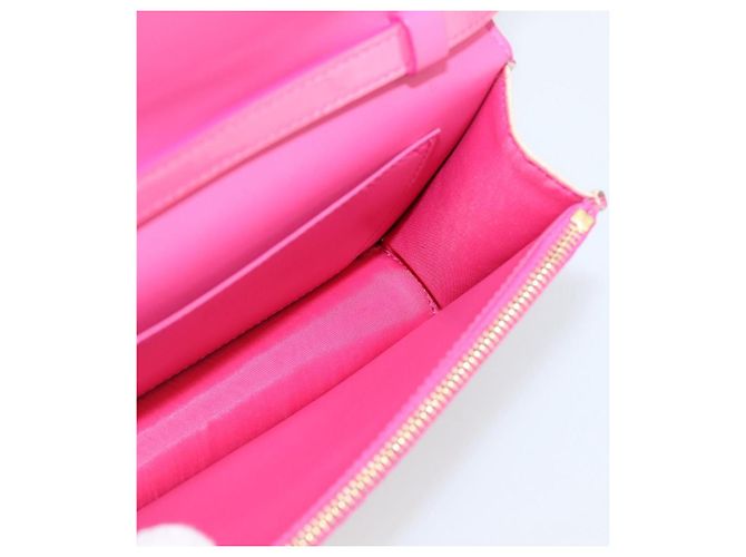 Borsa a tracolla MCM Vicetos PVC Pelle Rosa Tono Oro Auth 204597A - vista 18
