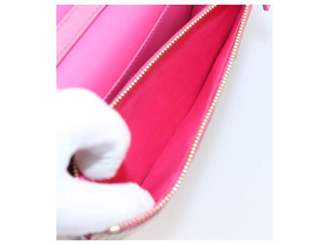 Borsa a tracolla MCM Vicetos PVC Pelle Rosa Tono Oro Auth 204597A - vista 21