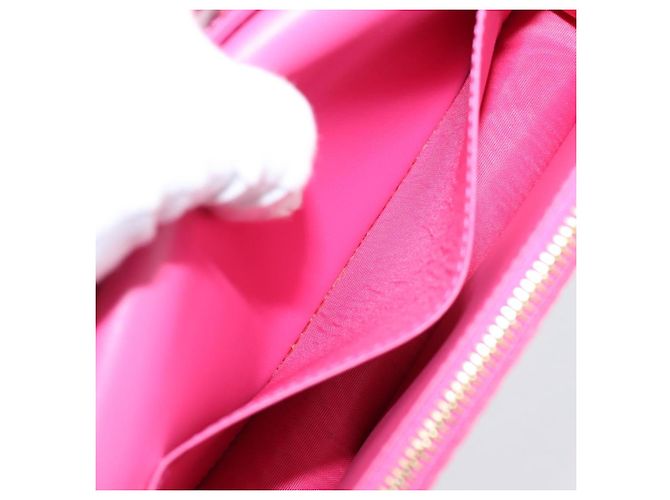 Borsa a tracolla MCM Vicetos PVC Pelle Rosa Tono Oro Auth 204597A - vista 22