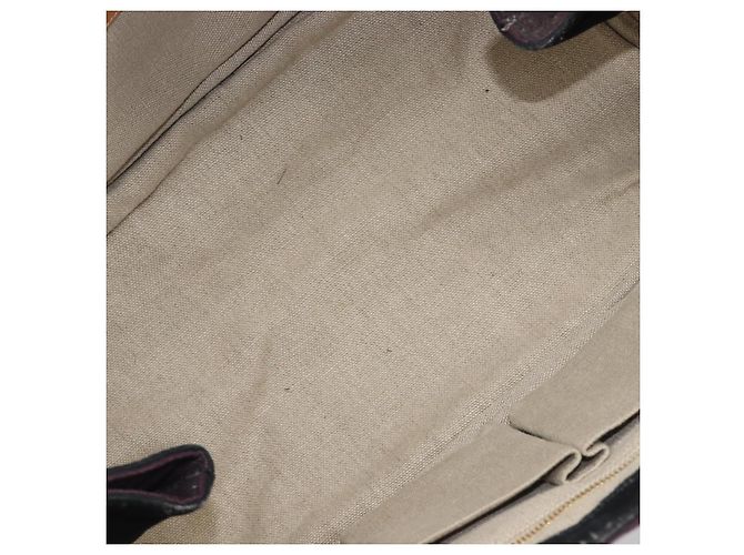 Borsa PRADA Canapa GM Canvas Nero Rosa Auth 201284 - vista 11