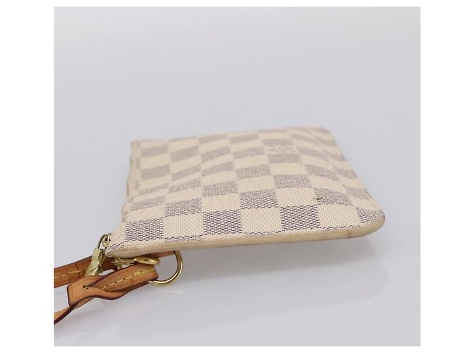 LOUIS VUITTON Damier Azur Neverfull PM Pouch Accessory Pouch LV Auth 204722 - vista 3