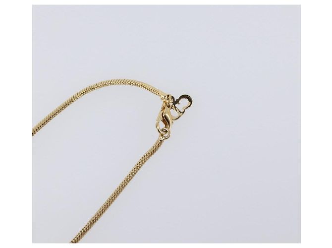 Collana Christian Dior metallo Gold Auth BA15830M D'oro - vista 12