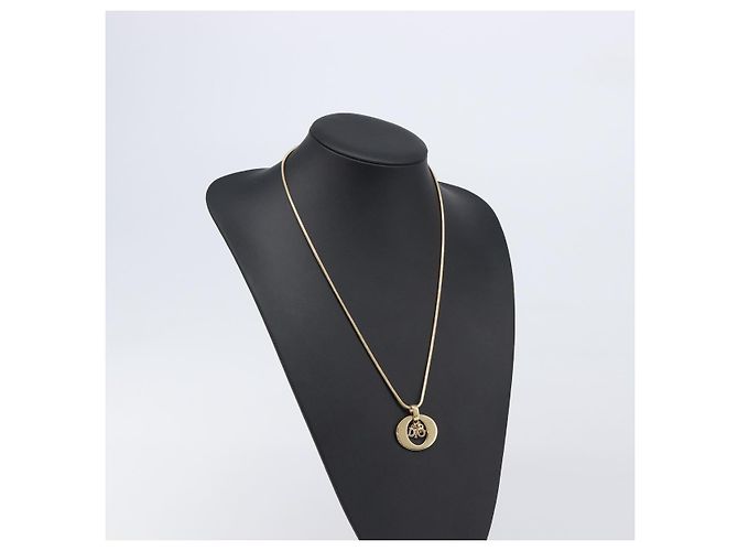 Collana Christian Dior metallo Gold Auth BA15830M D'oro - vista 13