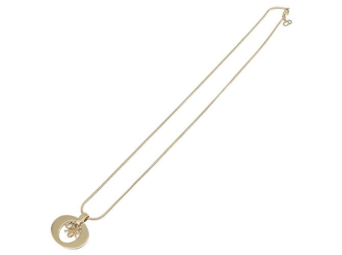 Collana Christian Dior metallo Gold Auth BA15830M D'oro - vista 2