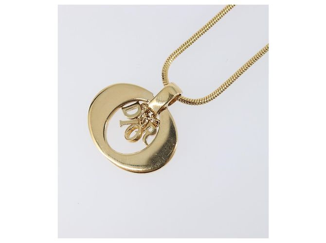 Collana Christian Dior metallo Gold Auth BA15830M D'oro - vista 3