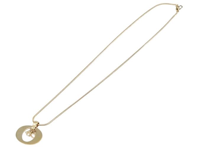 Collana Christian Dior metallo Gold Auth BA15830M D'oro - vista 7