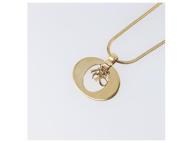 Collana Christian Dior metallo Gold Auth BA15830M D'oro - vista 8