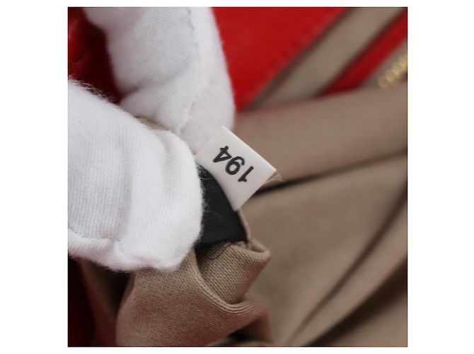 Borsa a mano Miu Miu in pelle 2way rossa tono oro Auth 167603V Rosso - vista 11