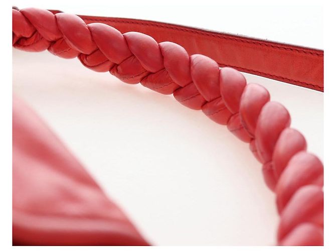 Borsa a mano Miu Miu in pelle 2way rossa tono oro Auth 167603V Rosso - vista 14
