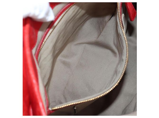 Borsa a mano Miu Miu in pelle 2way rossa tono oro Auth 167603V Rosso - vista 33