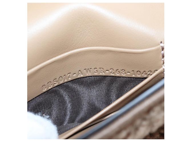 Borsa a spalla FENDI Baguette Shearing 2way Beige Gold Auth 203787SAM D'oro - vista 11