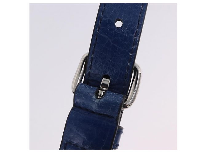 Borsa a mano Miu Miu Vitellolux 2way Blue Silver Auth 204308A Argento - vista 24
