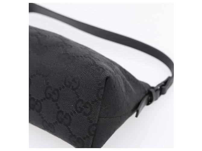 Borsa GUCCI GG Canvas Nero Argento 103399 Auth BA15792V - vista 10