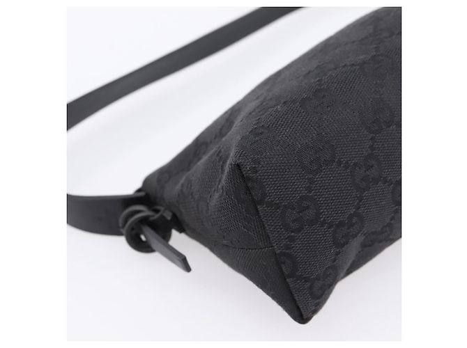 Borsa GUCCI GG Canvas Nero Argento 103399 Auth BA15792V - vista 11