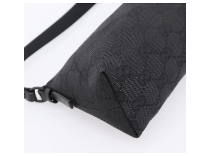 Borsa GUCCI GG Canvas Nero Argento 103399 Auth BA15792V - vista 13