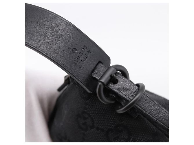 Borsa GUCCI GG Canvas Nero Argento 103399 Auth BA15792V - vista 14