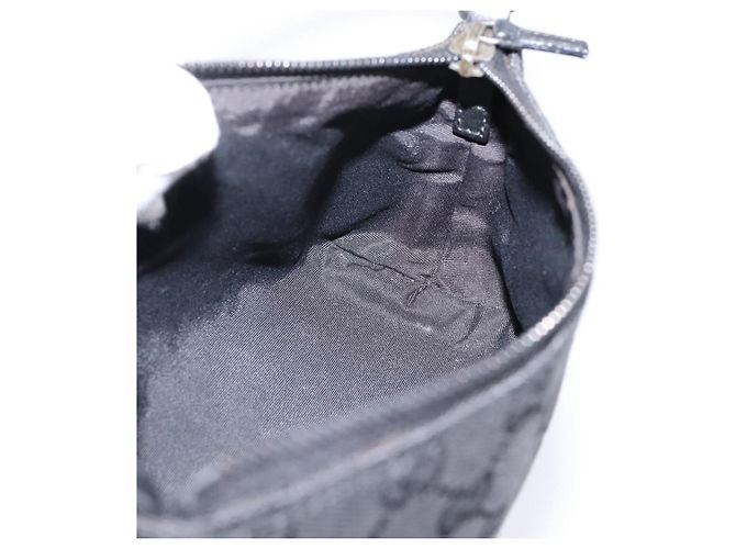 Borsa GUCCI GG Canvas Nero Argento 103399 Auth BA15792V - vista 18