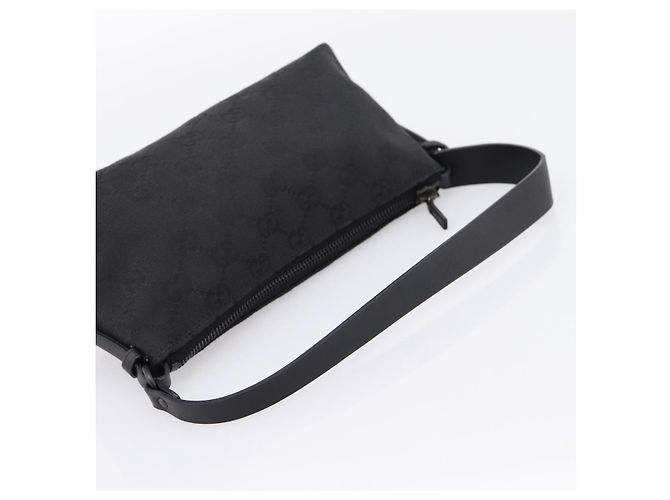 Borsa GUCCI GG Canvas Nero Argento 103399 Auth BA15792V - vista 7