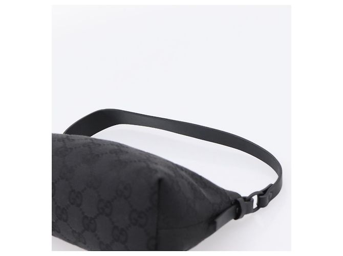 Borsa GUCCI GG Canvas Nero Argento 103399 Auth BA15792V - vista 8