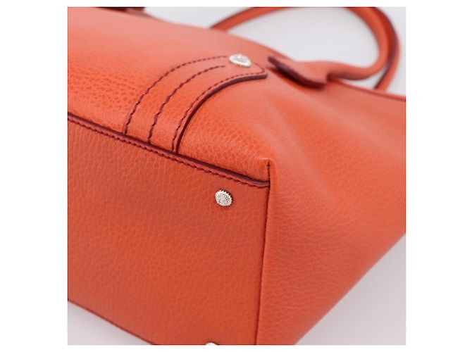 Borsa Salvatore Ferragamo in pelle arancione e argento Auth BA15525A - vista 12