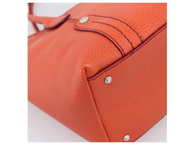 Borsa Salvatore Ferragamo in pelle arancione e argento Auth BA15525A - vista 13