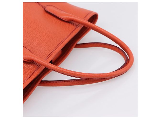 Borsa Salvatore Ferragamo in pelle arancione e argento Auth BA15525A - vista 7