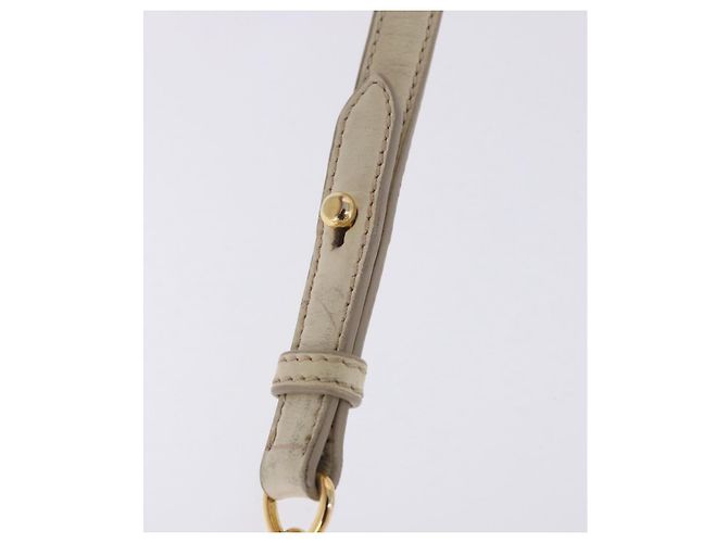Borsa Miu Miu Matelassé in vernice 2way White Gold Tone Auth BA15492A Bianco - vista 17