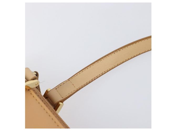 Borsa a mano BURBERRY in pelle Beige Gold Auth 203613A D'oro - vista 10
