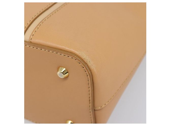 Borsa a mano BURBERRY in pelle Beige Gold Auth 203613A D'oro - vista 14