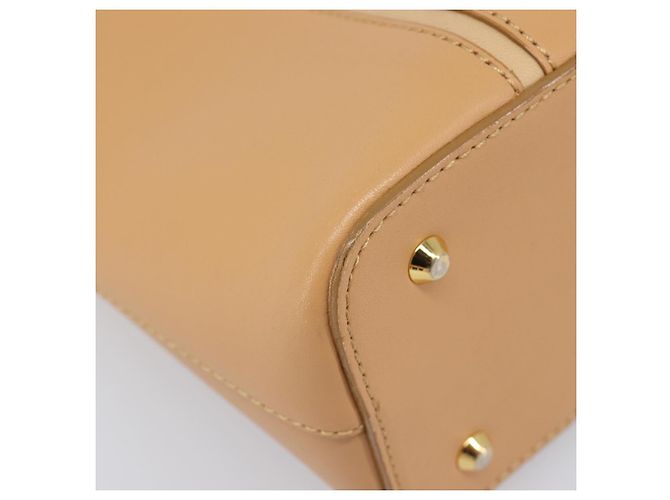 Borsa a mano BURBERRY in pelle Beige Gold Auth 203613A D'oro - vista 15