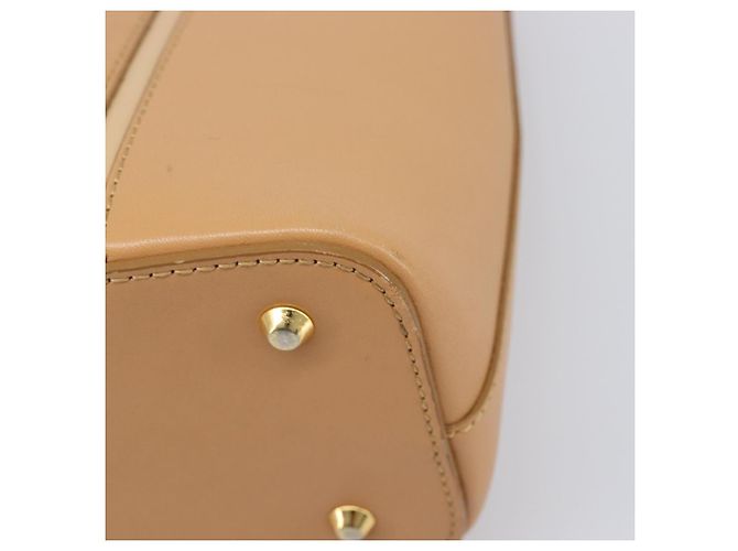 Borsa a mano BURBERRY in pelle Beige Gold Auth 203613A D'oro - vista 16